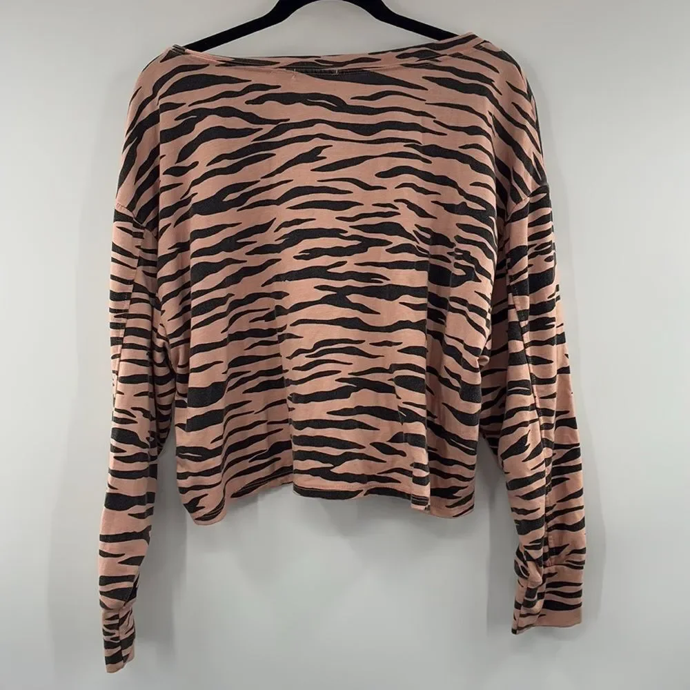 3For $20 Mavenie Orange /Pink Black Relaxed Fit Top NWOT size: Medium - Picture 4 of 4